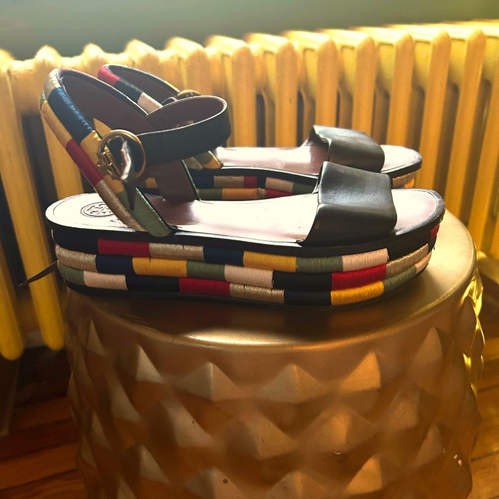 Tory Burch Platform Colorful Sandals